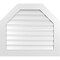 Ekena Millwork Octagonal Top Surface Mount PVC Gable Vent: Functional, w/ 3-1/2"W x 1"P Standard Frame, 34"W x 30"H GVPOT34X3001SF - alternate 1
